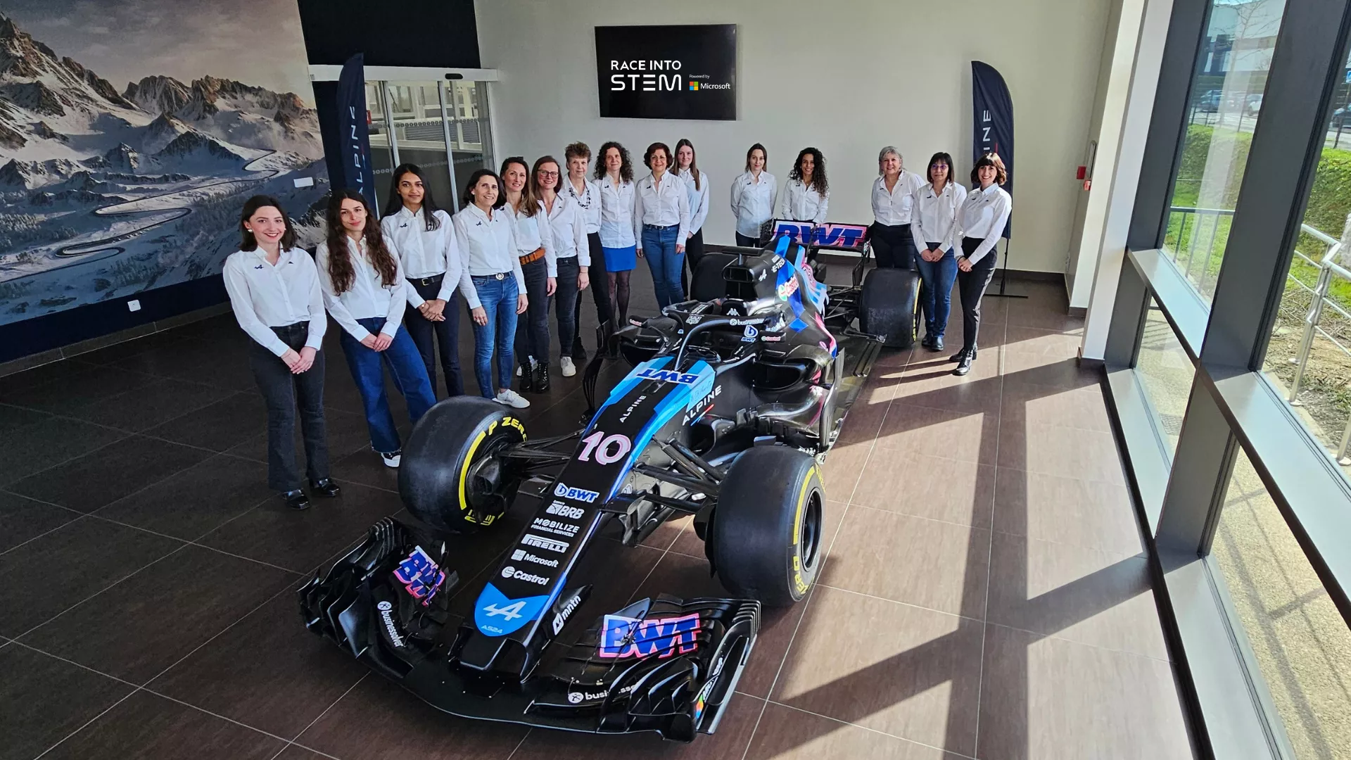 BWT Alpine F1 Team - BWT Alpine F1 Team and Microsoft host Melbourne students for Race Into STEM activation at Australian Grand Prix