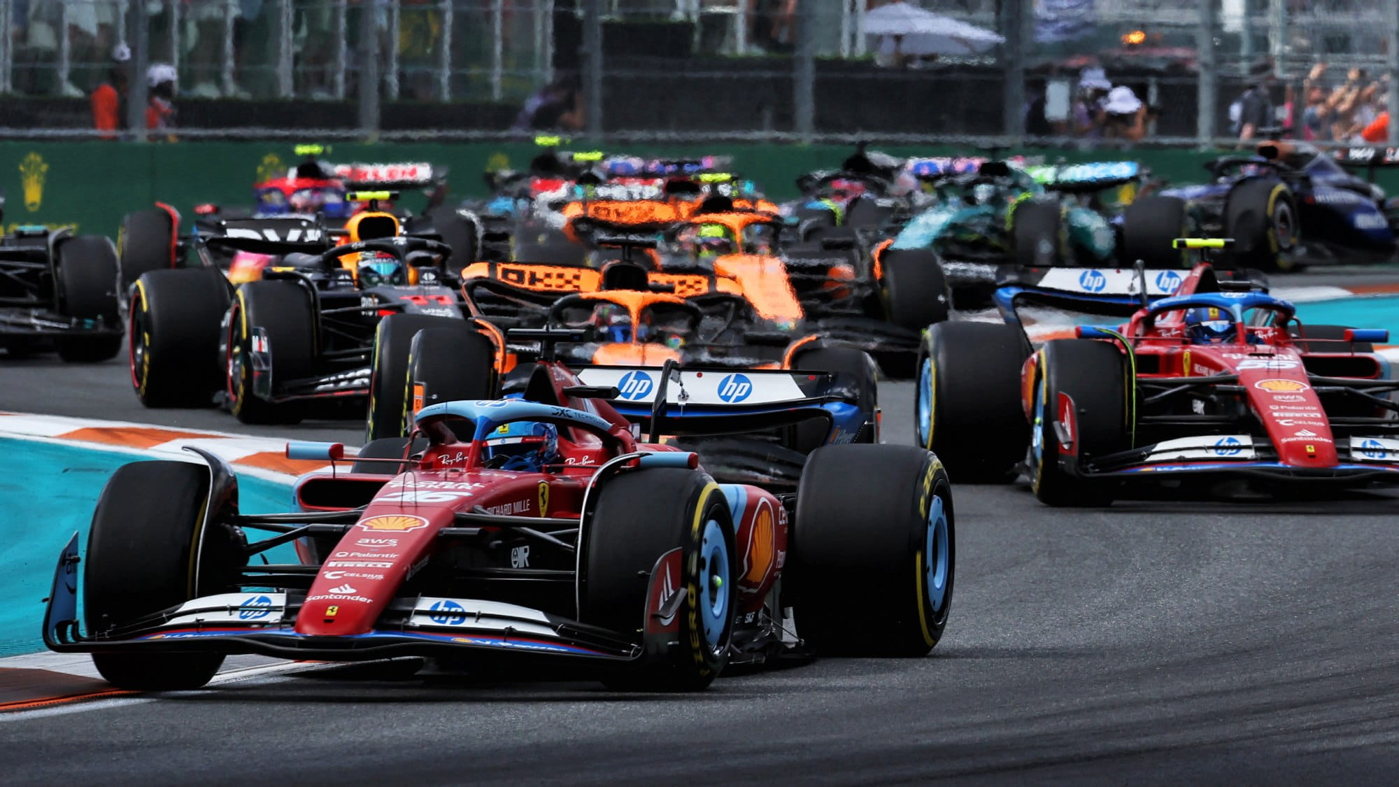 2024 F1 Miami Grand Prix start