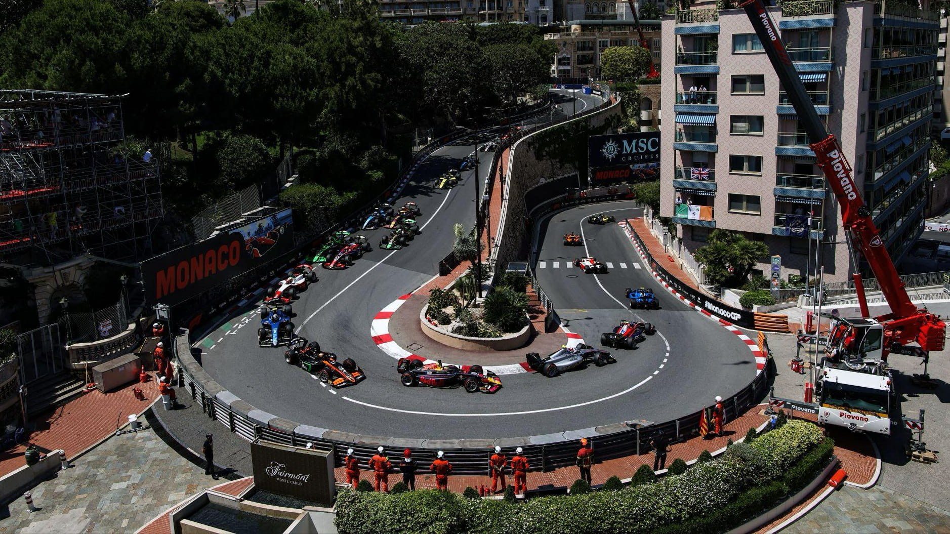 2024 Monaco F2 start, hairpin