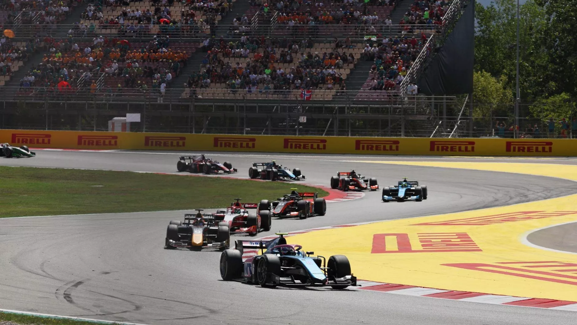 A photograph of the 2023 F2 Spain round. This year’s Spanish F2 round is on June 21-23