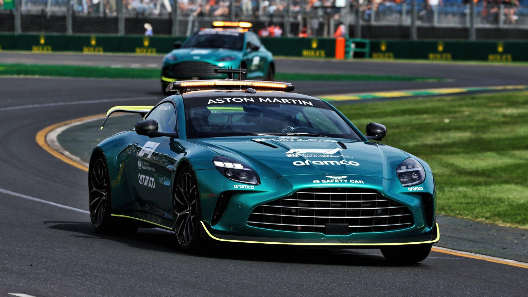 Image of Aston Martin F1 safety cars 2024