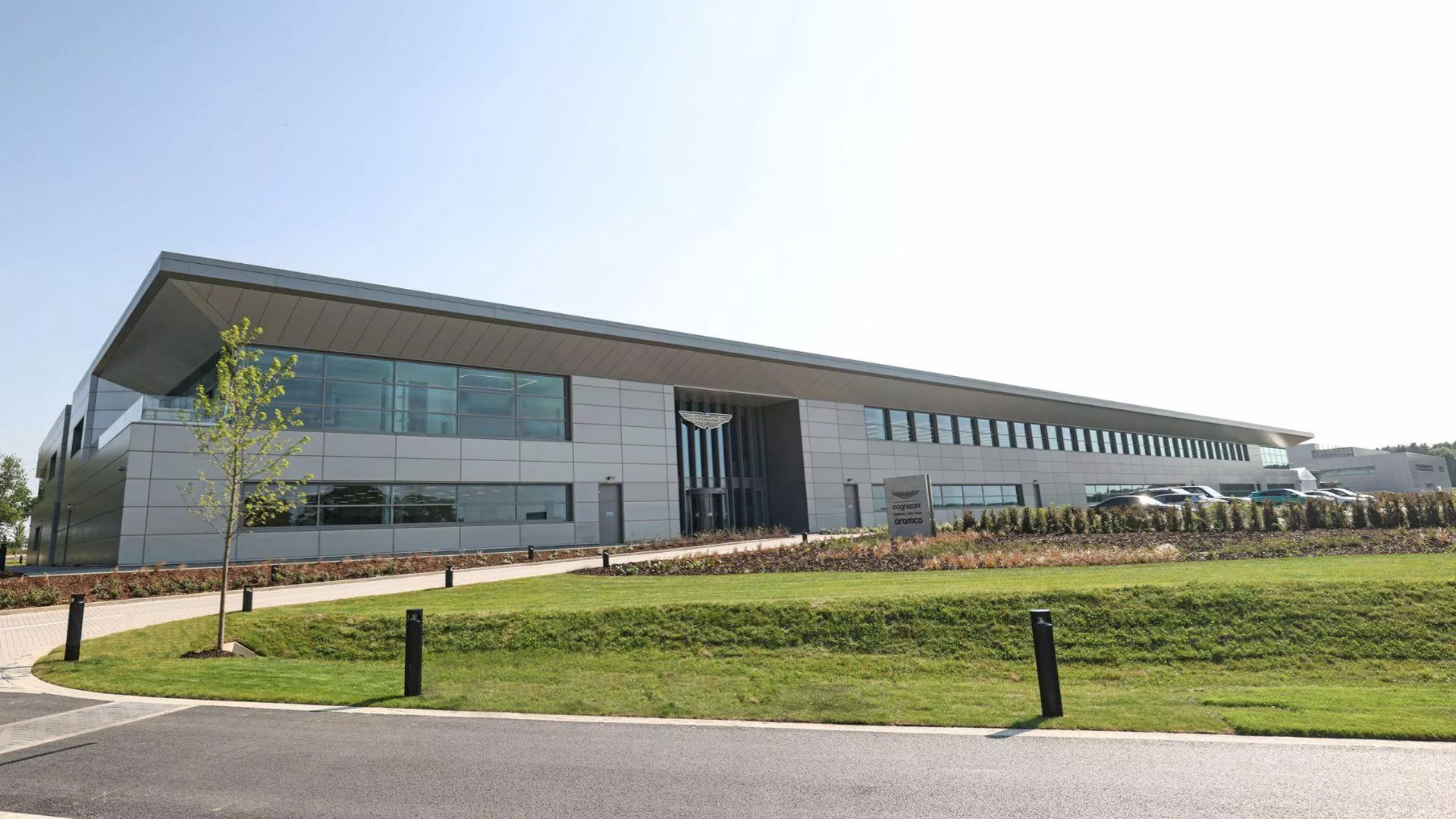 Aston Martin is in the process of expanding its headquarters, which will include a new paintshop with two booths