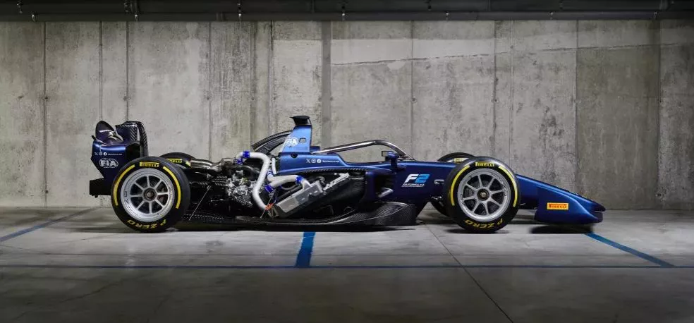 cutaway of 2024 F2 car