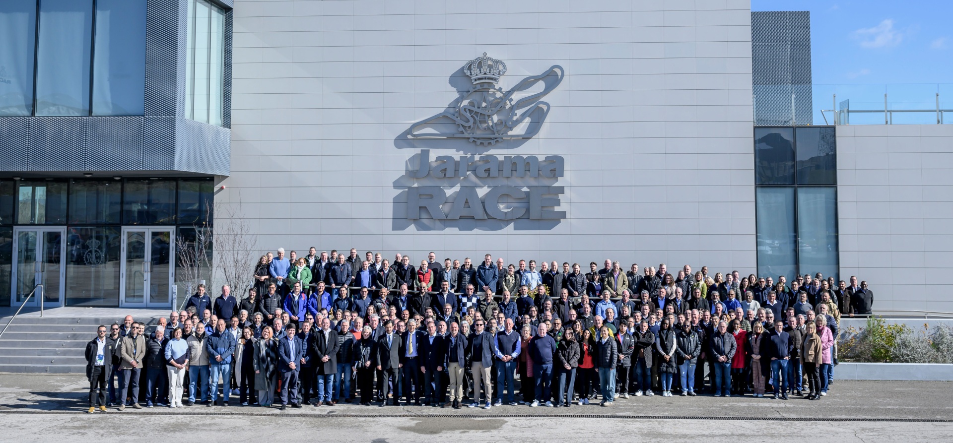 Group of FIA stewards at the 2025 FIA Officials Summit at Jarama Circuit