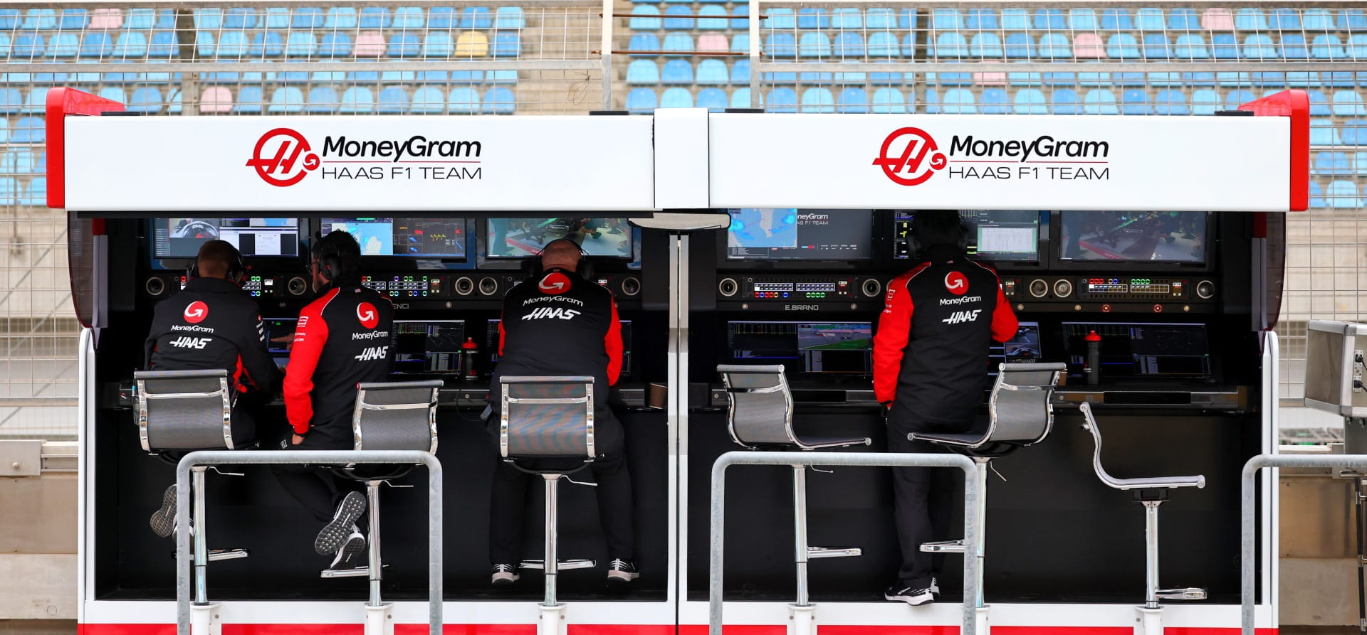 Haas F1 pitwall at 2025 preseason testing