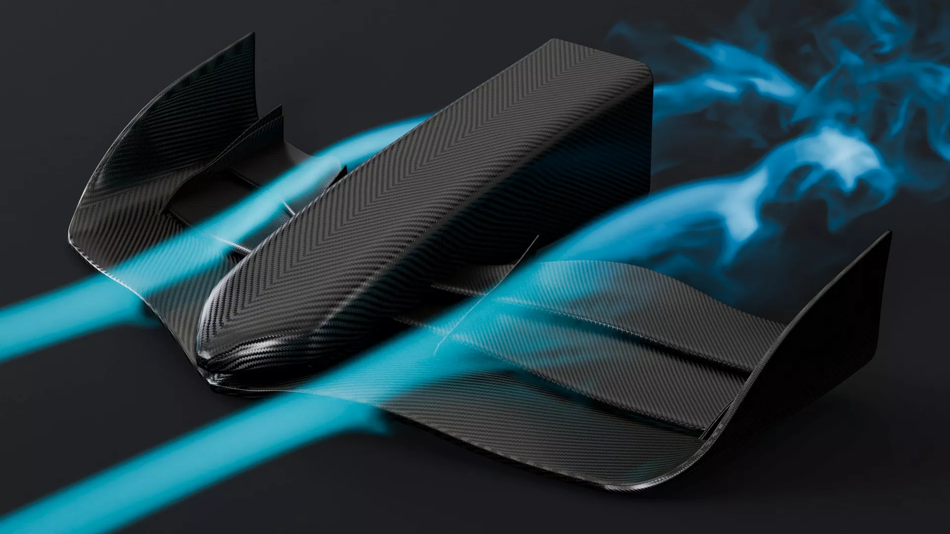 Formula 2 2025 Front wing with smoke around it